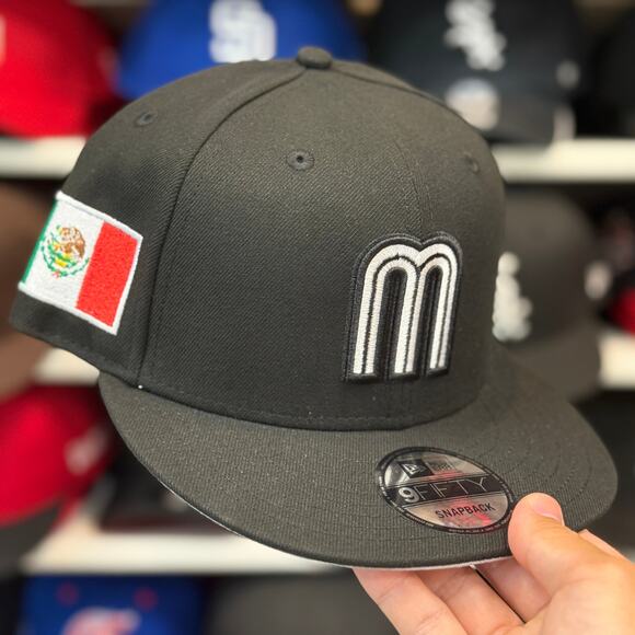 New Era Mexico WBC World Baseball Classic 9FIFTY Snapback Black - Picture 1 of 4